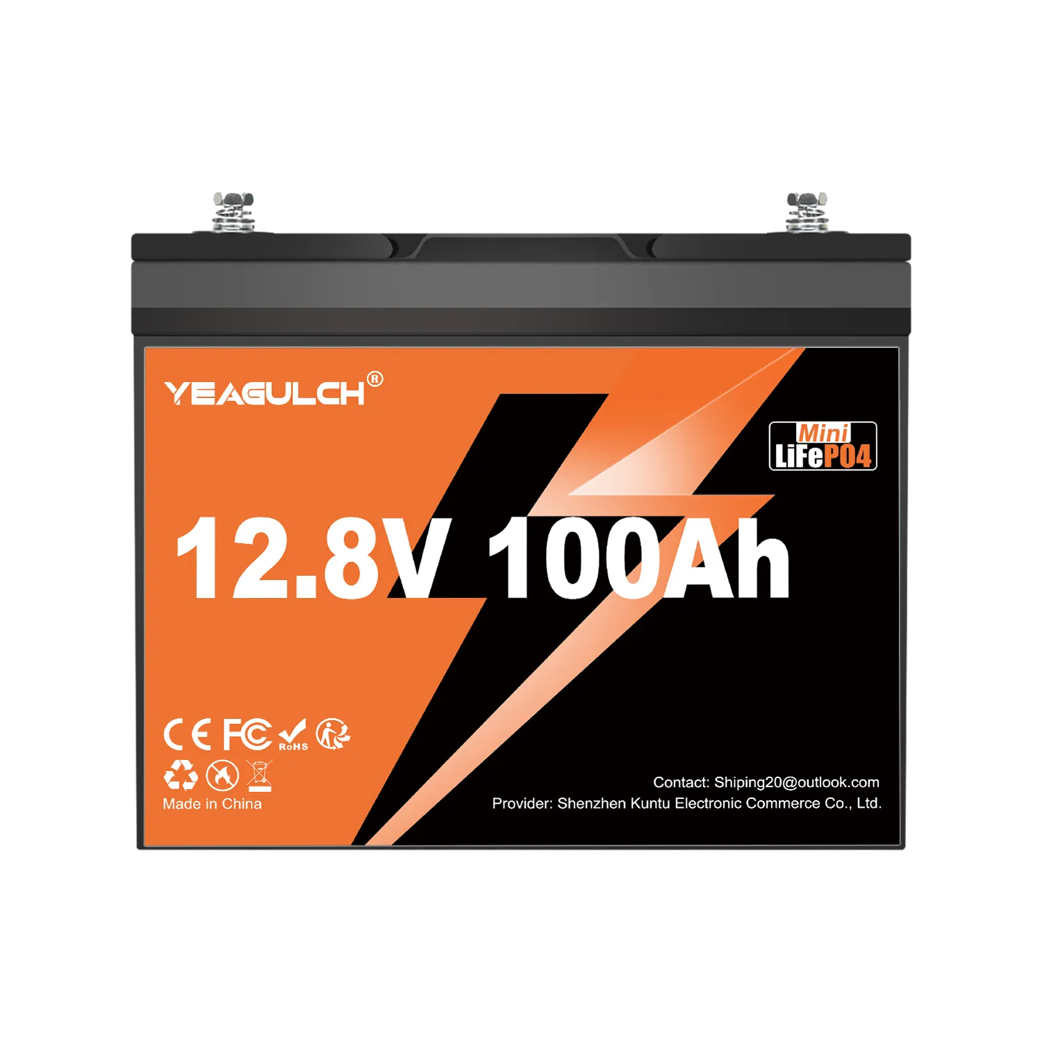 12V 100Ah mini Deep Cycle Rechargeable LiFePO4 Battery