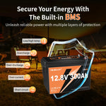Deep Cycle Rechargeable LiFePO4 Battery  Yeagulch 12V 300Ah 