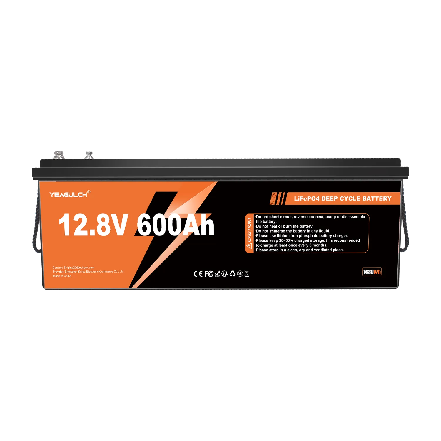 LiFePO4 Battery 12V 600Ah Deep Cycle