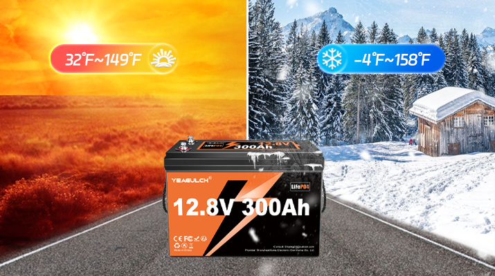 12V 300Ah Deep Cycle Yeagulch  Rechargeable LiFePO4 Battery