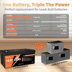 Yeagulch 12V 400Ah Deep Cycle Rechargeable LiFePO4 Battery
