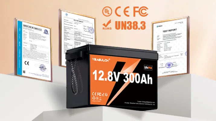 LiFePO4 Battery Yeagulch 12V 300Ah Deep Cycle Rechargeable