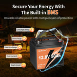 yeagulch Deep Cycles battery lifepo4 12v 100ah Rechargeable 